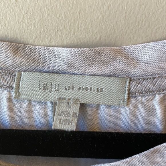 COPY - Laju dress grey large belted waist short sleeve - Picture 3 of 6